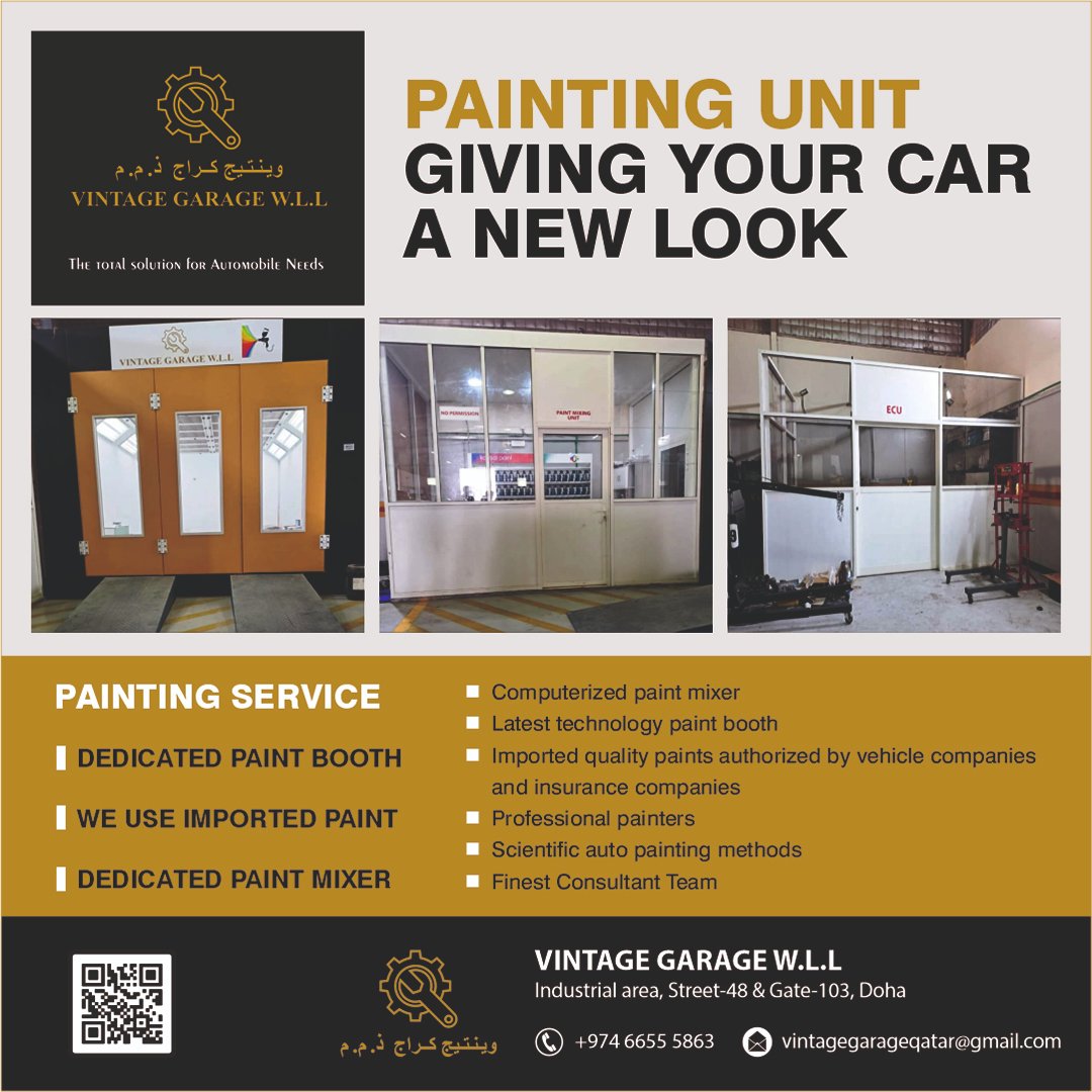 vintagegarageqa's tweet photo. Book your next service appointment at Vintage Garage at your convenient time from 7am to 7pm ⚒🧰 🚗
Our services include:
✅MECHANICAL
✅DENTING
✅PAINTING
✅ELECTRICAL
For more inquiries please call or WhatsApp on 6655 5863 ✨
#electrical #mechanical #denting #painting #car https://t.co/Si8AX1afCd