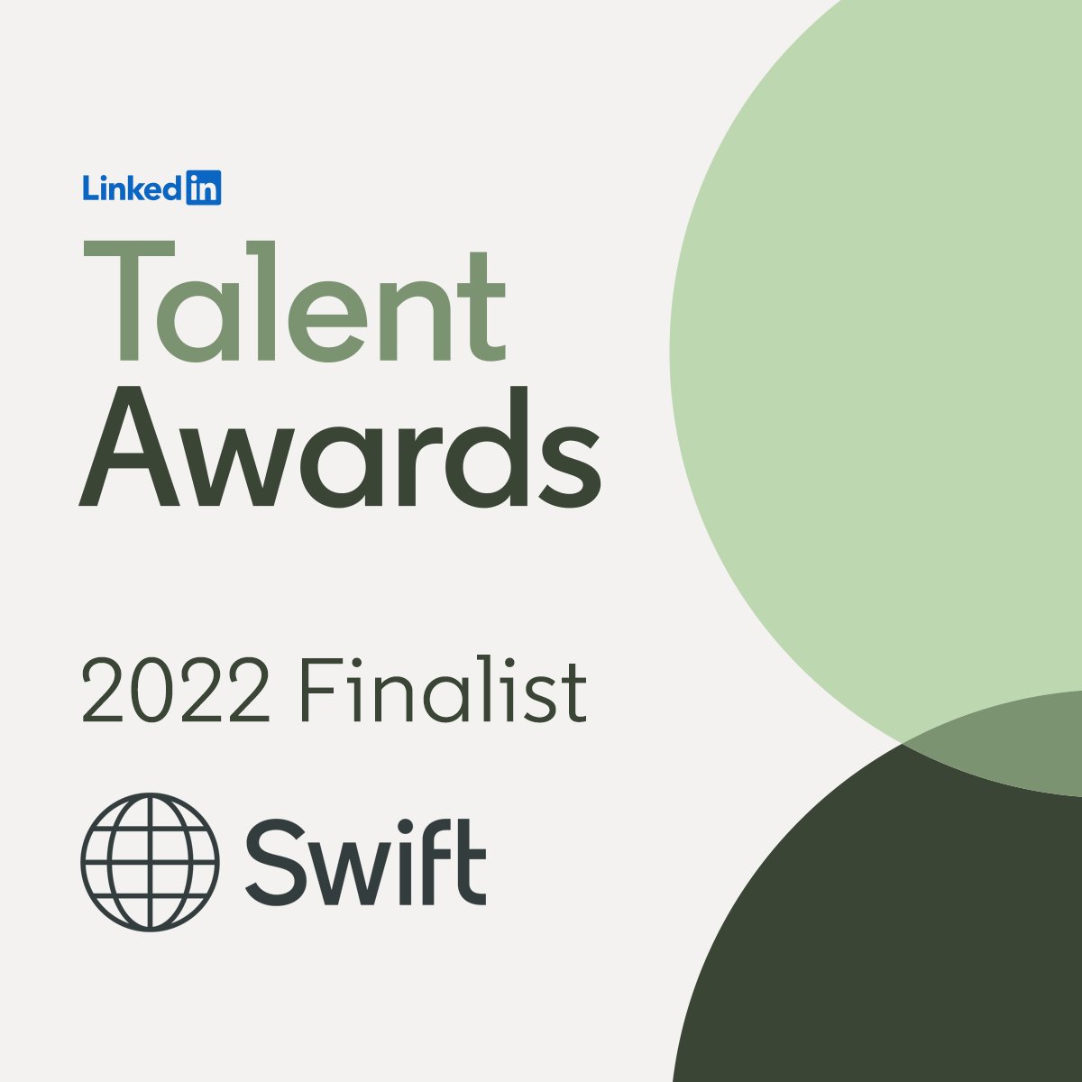 swiftcommunity's tweet image. Exciting news! We're a finalist for the @LinkedIn #TalentAwards 🏆 Best Employer Brand (companies &lt; 5k employees). Thanks to our 💪 hardworking employees! Winners to be announced 29/03.
Join our team: okt.to/v4ZTwY
Awards info: okt.to/Vethxl
#swiftcommunity
