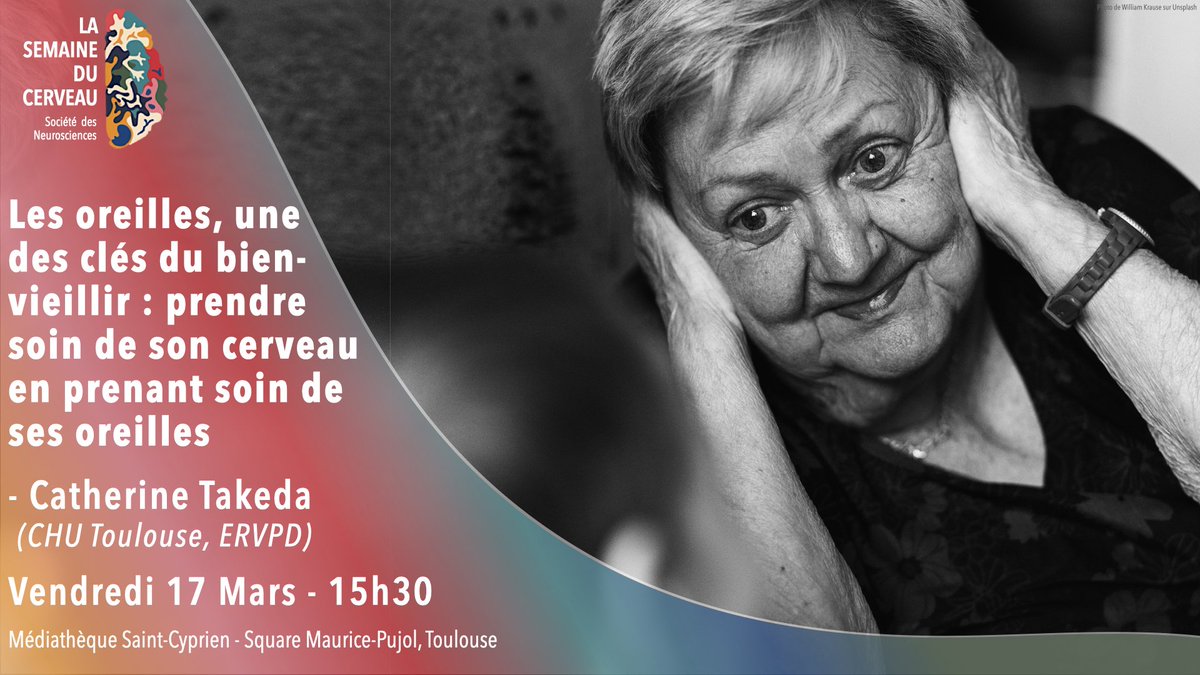 Préserver ses oreilles pour préserver son cerveau, est-ce la solution pour mieux vieillir ? 🧓👂
Découvrez-le grâce à cette conférence le 17 mars à la médiathèque Saint-Cyprien !#SDC2023