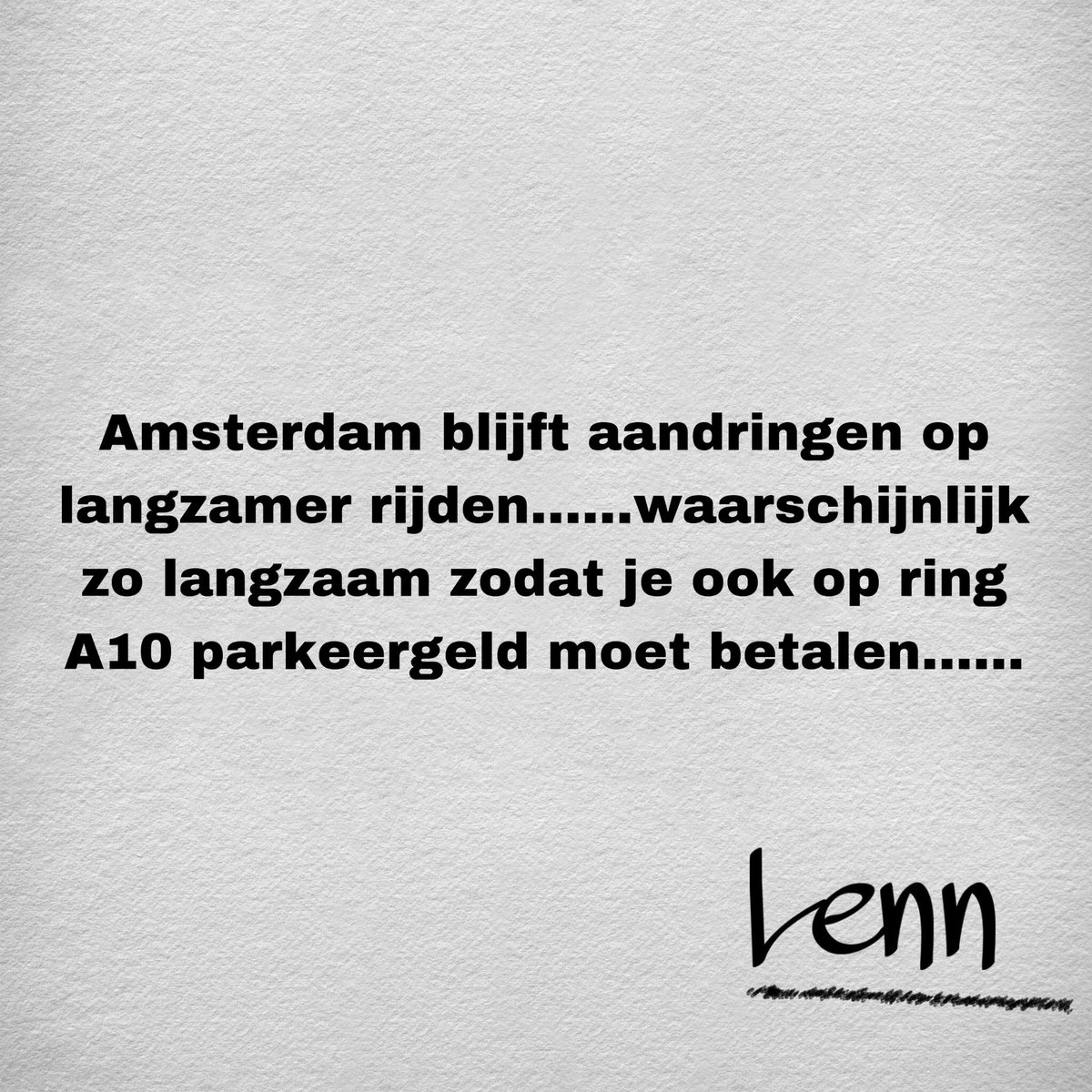 #hebjehemweer #ringa10 #langzamer #parkeergeld #alleswordtduurder