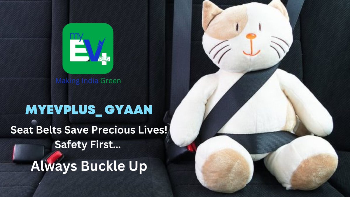 Your family is waiting for you to come back; don’t let them down. Always Buckle Up.. 
National Safety Day

#buckleup #seatbelt #saveyourlife  #myevplusgyaan #nationalsafetyday