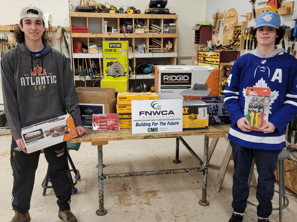 We would like to send a huge thank-you to the Fredericton Northwest Construction Association for their generous donation of a variety of tools to the Nackawic High School skilled trades programs. This support is vital and greatly appreciated! <a href="/ASD_West/">Anglophone School District West ASD-W</a> <a href="/FNWCA1/">FNWCA</a>