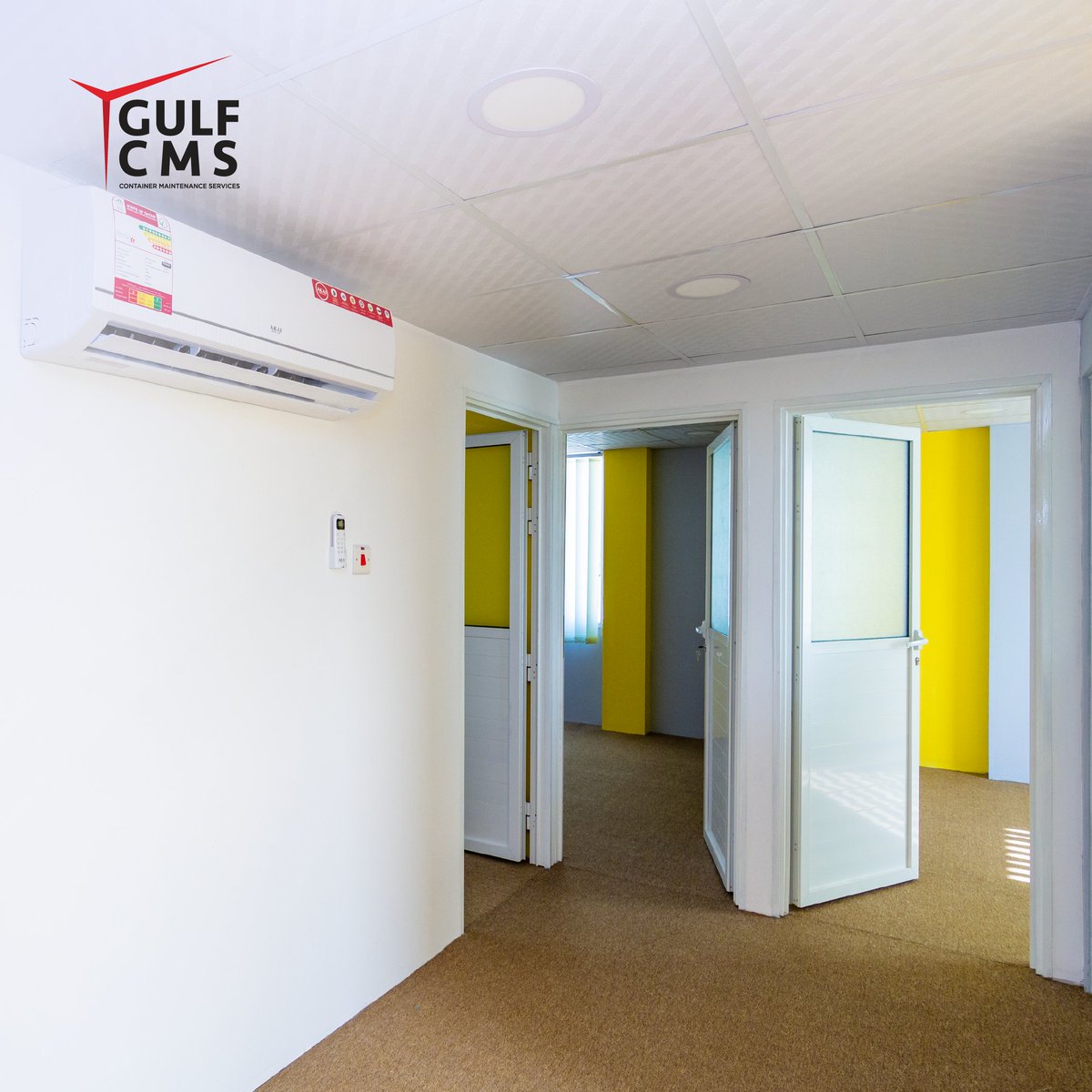 GulfCms's tweet photo. We at "Gulf CMS" offer custom-made modular container offices at an affordable price in Doha/Qatar.

Our range of expertise includes site offices, project management offices, staff restrooms, staff pantry, etc., which are available in steel, shipping container, and modular forms. https://t.co/wV7NBV1i55