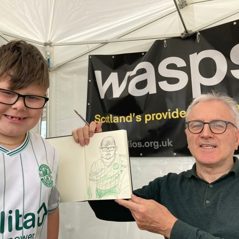 I enjoyed drawing people at <a href="/northedinfest/">North Edinburgh Community Festival</a> last year and I'll be back in the area drawing portraits on Sat. March 11 at the restored Granton Station open day organised by @waspsstudios from 11-2pm #Edinburgh #granton #art