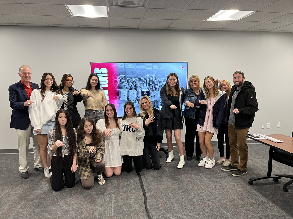 AthleticsCHC's tweet photo. 2022 State Ring Celebration, Congratulations Varsity Girls Tennis on an amazing season🐬 https://t.co/RRpz1JcwNz