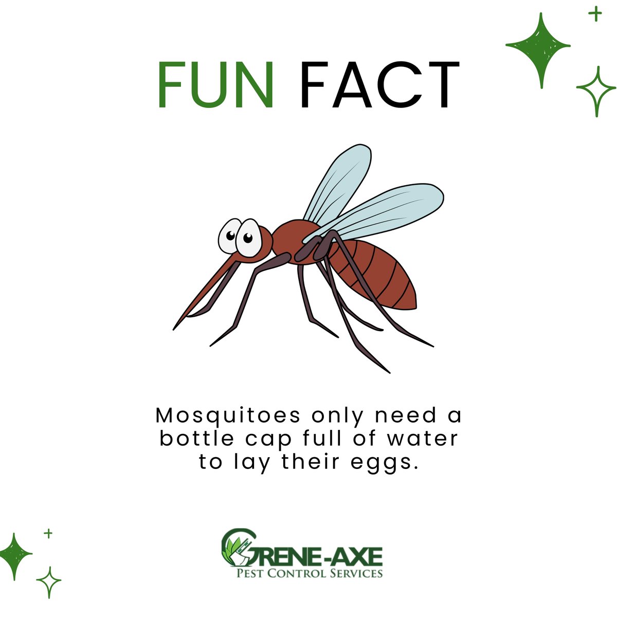 Do you know?

Mosquitoes only need a bottle cap full of water to lay their eggs.
---
🌐 greneaxe.com
.
#mosquitoes #mosquito #mosquitofacts #mosquitos #mosquito #mosquitofacts