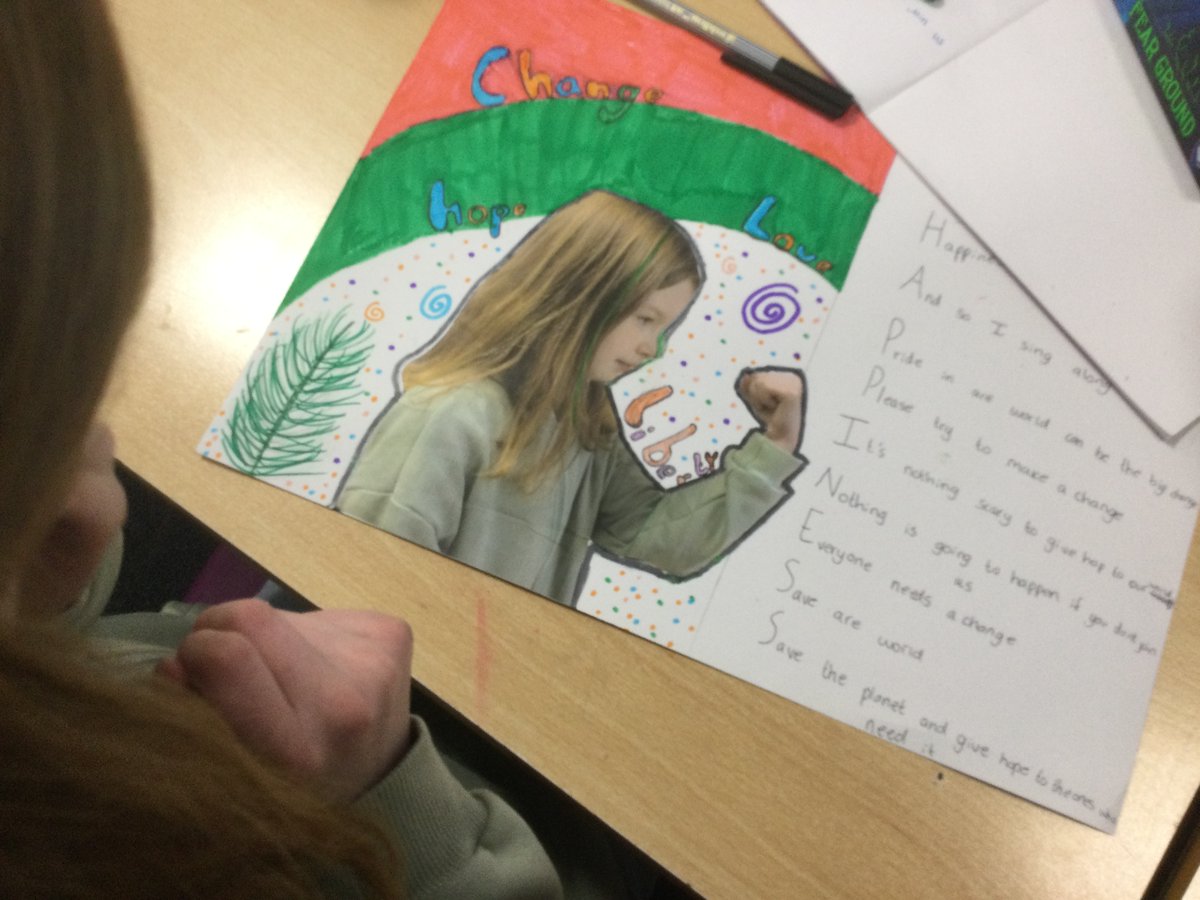 HBJSCH63's tweet photo. 6D have read, “Change Sings” and written poetry about being the change using abstract nouns in associated art. #HBJSYEAR6 #HBJSENGLISH #HBJSART https://t.co/WWe4ypBJ45