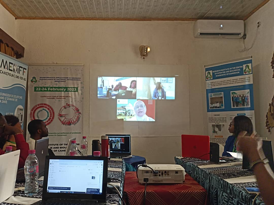 LFounou's tweet photo. "Believe you can, and you are halfway there.” Theodore Roosevelt
Despite the challenges of power supply, network and language barrier w/ 80% of the cohort being french speakers, We did it! Our #bioinformatics workshop was a real success. https://t.co/DdgVhaOq6K