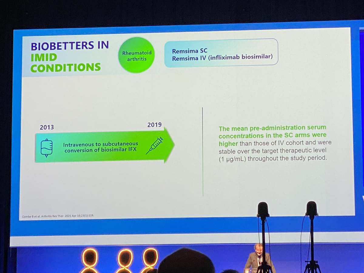 We talk about #biosimilars but have you heard of #BioBetters? Actually, the term has been coined in 2007 by Dr Prasad from India. Many such examples in hem-onc, endocrine (insulin?), but are we there for #IBD? We might be with SC IFX CT-P13

#ECCO2023 has it covered.