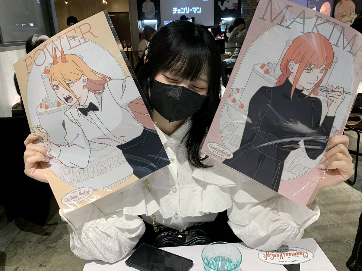 チェンソーマンカフェ行ってきた✌️ウルフ褒められすぎて一生ウルフかもしれない