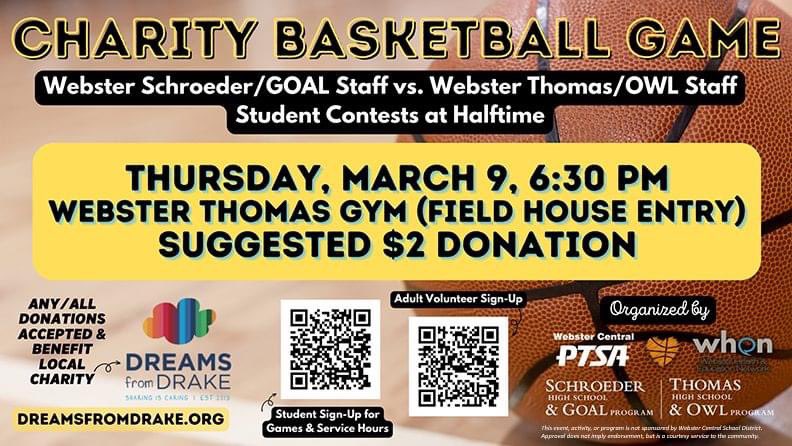 WebsterNYPTSA's tweet photo. One Webster staff plays each other in a charity basketball game next Thursday. Should be exciting!!! https://t.co/deKUDz6HGh