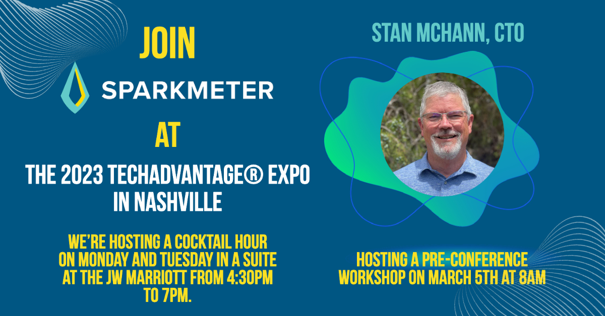 See you in Nashville next week at the 2023 TechAdvantage Expo! Our CTO, Stan McHann, will be hosting a pre-conference workshop on Sunday, March 5th at 8AM. Also, join us for a cocktail in our hospitality suite at the JW Marriott from 4:30PM to 7PM, Monday and Tuesday.