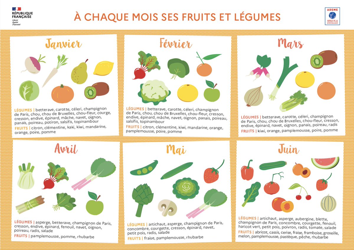 ademe's tweet image. [#ConsoResponsable]
Qu’est ce qu’on mange en ce mois de mars ? 🤔 
➡️ Radis, kiwi, épinards … découvrez les fruits et légumes à consommer ce mois-ci avec le calendrier de l’@ademe !
Réduisez l’#EmpreinteCarbone de votre alimentation 👉librairie.ademe.fr/cadic/7331/cal…