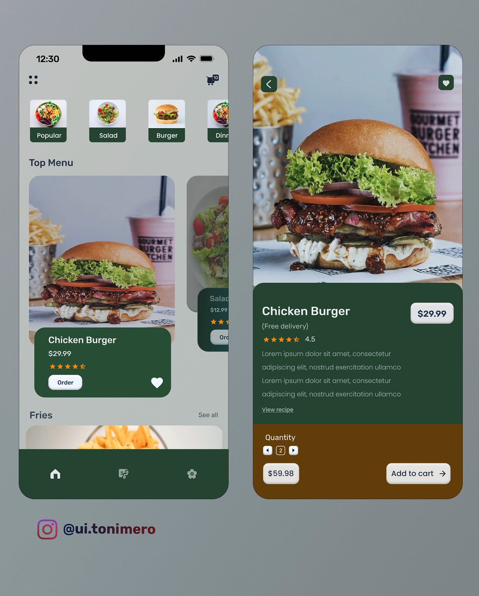 ui_tonimero's tweet photo. Played around a little with this Food App mobile UI.
Feel free to share 🔶
#unsignedartist #ukui #dailyui #nft
#uidesign #uitrends #uidesigner #uiinspiration
.
.
.
.
.
Andrew Tate | Lekki Toll | #KenyaVsNigeria | inec | UI | UX https://t.co/olcQYPCzuu