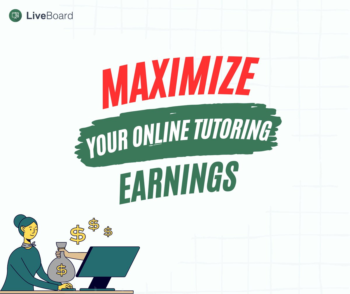 LiveBoard_App's tweet photo. "Want to increase your earnings as an online tutor? Here are some tips to help you out! 💰💻🎓 
1️⃣ Specialize in a high-demand subject area
2️⃣ Offer flexible scheduling options to accommodate busy students 
3️⃣ Create personalized lesson plans tailored to each student's needs https://t.co/lcuAGjKEds