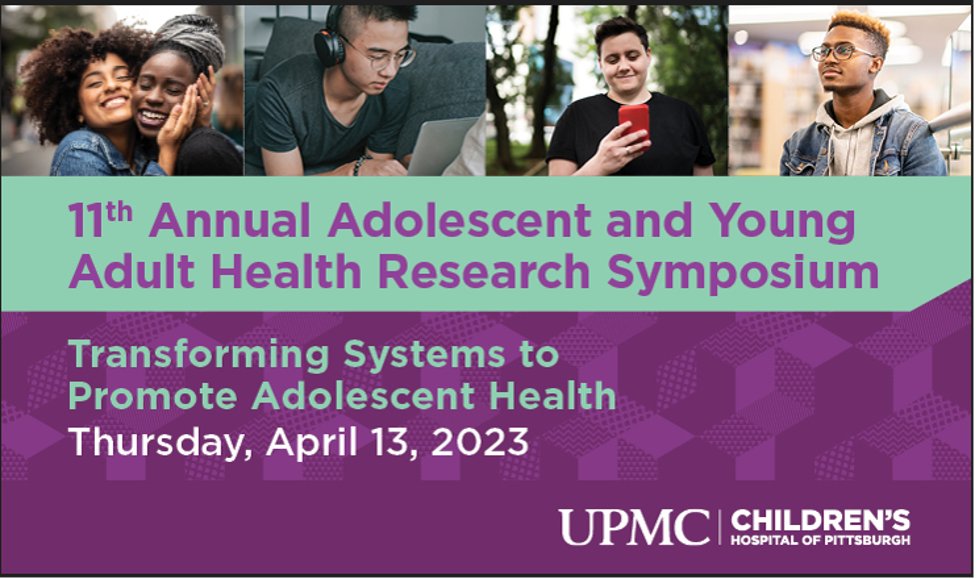 LAST CALL for abstracts for poster presentations for the upcoming Adolescent and Young Adult Research Symposium on 4/13. Submission deadline is on Monday, 3/6! Email Amanda with questions at amc386@pitt.edu @ChildrensPgh @pittadolmed @PittHealthSci @PittPediatrics