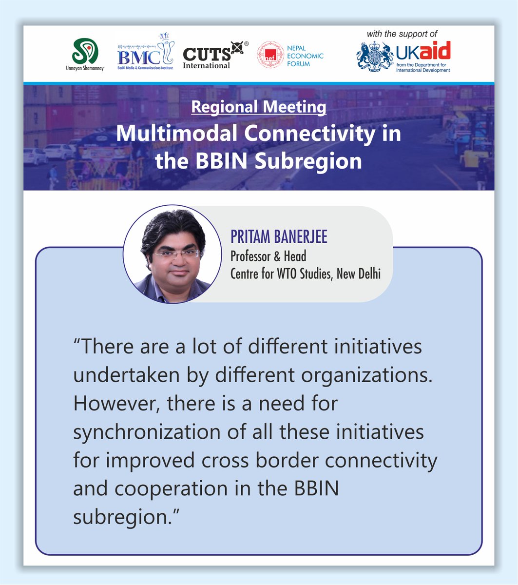 CUTS M-Connect Project (@cuts_mconnect) on Twitter photo Insights from #Regional #Meeting on #Multimodal #Connectivity in the #BBIN #Subregion
#MConnect
<a href="/bc_cuts/">Bipul Chattopadhyay</a> <a href="/unsy_org/">Unnayan Shamannay</a> <a href="/NEFNepal/">Nepal Economic Forum</a> <a href="/Bhutan_MCI/">BMCI</a> <a href="/FCDOGovUK/">Foreign, Commonwealth & Development Office</a> <a href="/Clement_Kuan/">Kuancheng Huang</a> <a href="/SecyP2DS/">Dr A Didar Singh</a> <a href="/BimstecInDhaka/">BIMSTEC</a> <a href="/ADB_HQ/">Asian Development Bank</a> <a href="/sasecprogram/">SASEC</a> <a href="/LPAI_Official/">Land Ports Authority of India</a> <a href="/IWAI_ShipMin/">IWAI</a> <a href="/CUTS_CITEE/">CUTS CITEE</a> <a href="/_RiyaSinha/">Riya Sinha</a> <a href="/CWS_iift/">Centre for WTO Studies (CWS)</a> Insights from #Regional #Meeting on #Multimodal #Connectivity in the #BBIN #Subregion
#MConnect
<a href="/bc_cuts/">Bipul Chattopadhyay</a> <a href="/unsy_org/">Unnayan Shamannay</a> <a href="/NEFNepal/">Nepal Economic Forum</a> <a href="/Bhutan_MCI/">BMCI</a> <a href="/FCDOGovUK/">Foreign, Commonwealth & Development Office</a> <a href="/Clement_Kuan/">Kuancheng Huang</a> <a href="/SecyP2DS/">Dr A Didar Singh</a> <a href="/BimstecInDhaka/">BIMSTEC</a> <a href="/ADB_HQ/">Asian Development Bank</a> <a href="/sasecprogram/">SASEC</a> <a href="/LPAI_Official/">Land Ports Authority of India</a> <a href="/IWAI_ShipMin/">IWAI</a> <a href="/CUTS_CITEE/">CUTS CITEE</a> <a href="/_RiyaSinha/">Riya Sinha</a> <a href="/CWS_iift/">Centre for WTO Studies (CWS)</a>