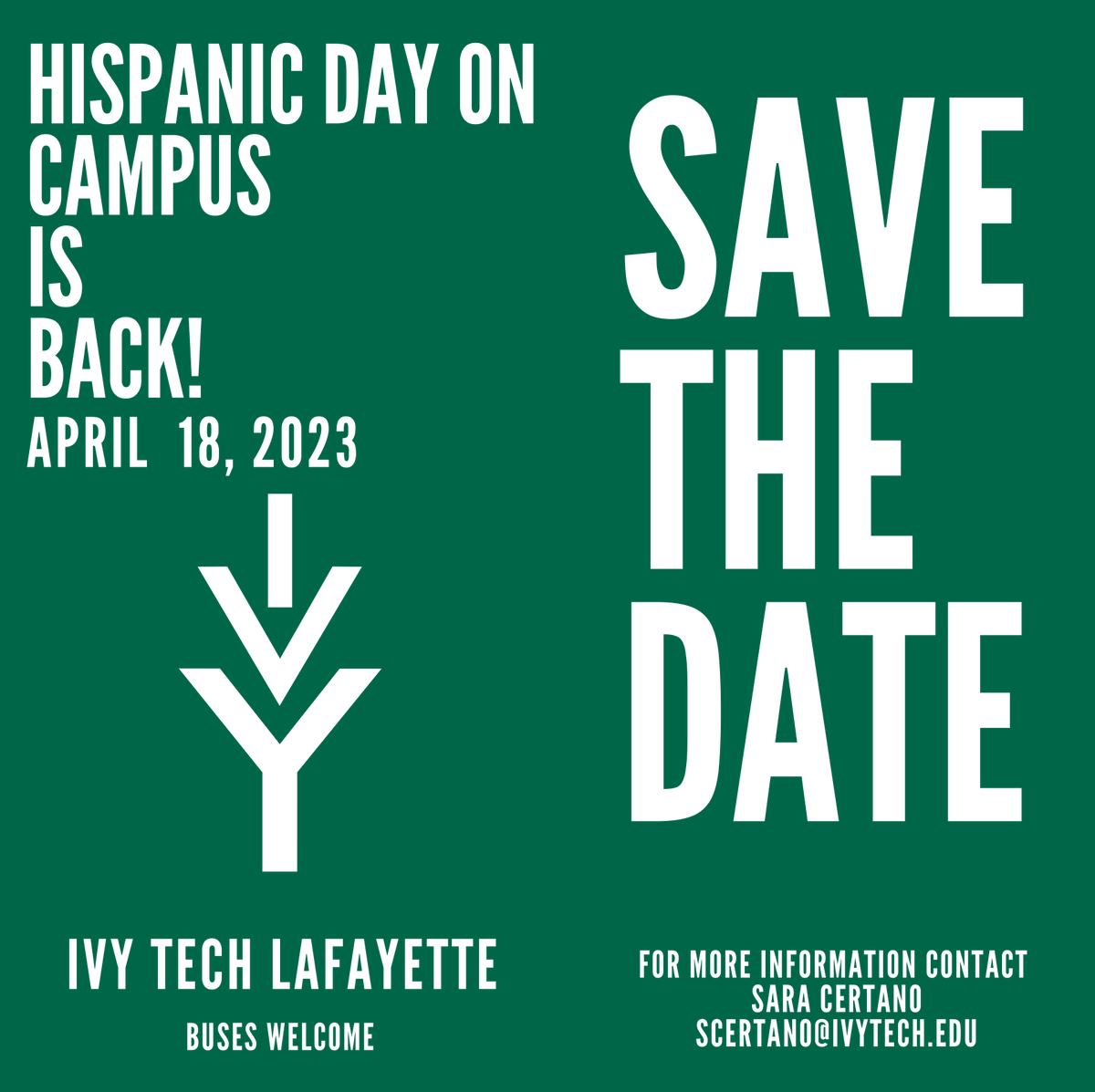 Students must RSVP by March 24th for this event! For more information, have your student check their email or come in to Student Services!