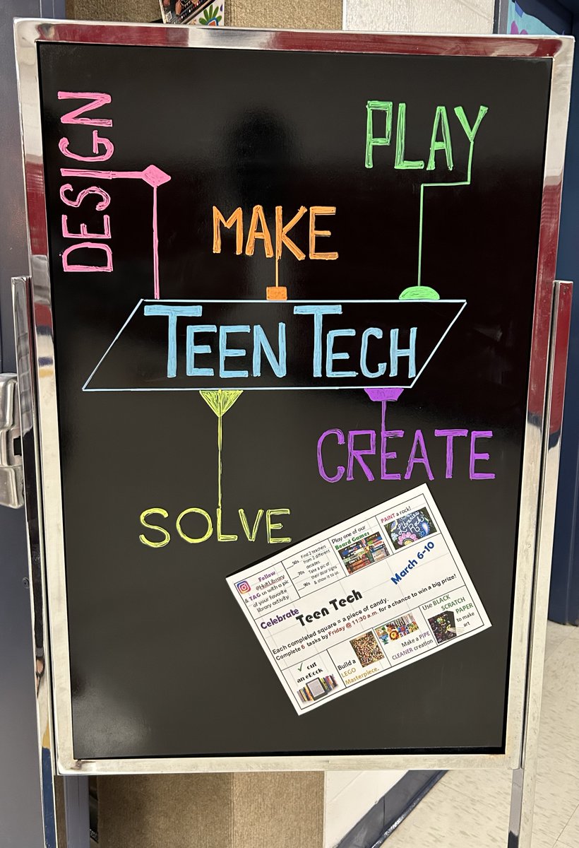 HoltLibrary's tweet image. We have #TeenTech activities planned all month long. Make plans to visit the library Monday to get the Week-1 Game Card. #WSDLibraries