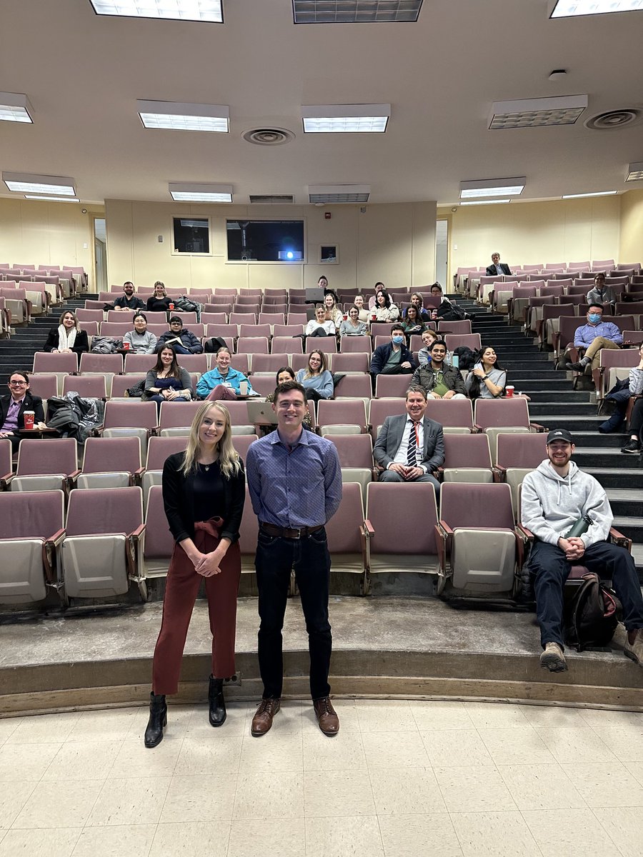 Amazing ⁦<a href="/tmedQueens/">Translational Medicine Graduate Program</a>⁩ graduate students give Medical Grand Rounds-Kiera Liblik (Johri lab) on post MI depression/anxiety in women &amp; Nolan Breault (Archer lab) on mitochondrial fission as a drug target in PAH/cancer-KUDOS TMED led by ⁦@james_paulad⁩ ⁦<a href="/QueensuDOM/">Queen's U Department of Medicine</a>⁩