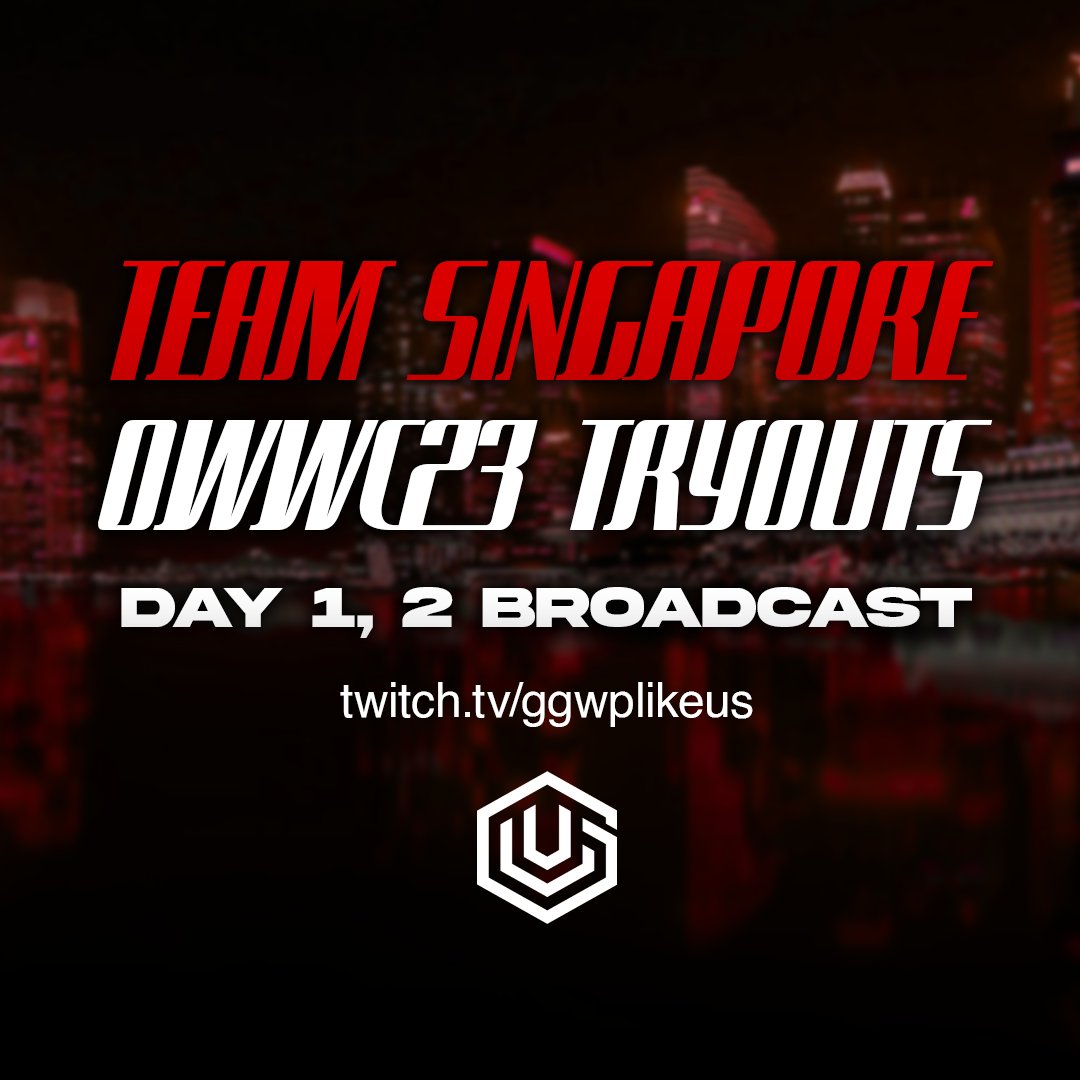 Player tryout applications closed earlier this week, and that means the first stage starts in just one day! 🇸🇬

Witness Singapore's best live at twitch.tv/ggwplikeus 8PM SGT on 3rd and 4th March commentated by <a href="/Twilightsparksa/">Twilights</a> and <a href="/Moonboy_gaming/">MoonBoy_Gaming</a> and produced by <a href="/CptnSqueaky/">SqkyAllAlong</a>