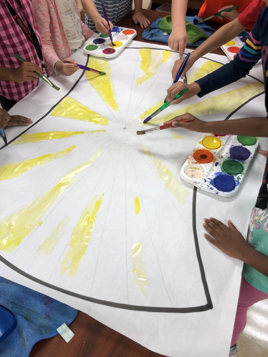 msgreenteach's tweet photo. BIG ART DAY has arrived!!!! SSE LOVES collaborating on art pieces!!  #bigartday23 @TXarted @KatyISDFineArts @StanleyStampede https://t.co/S6YjxTNn05