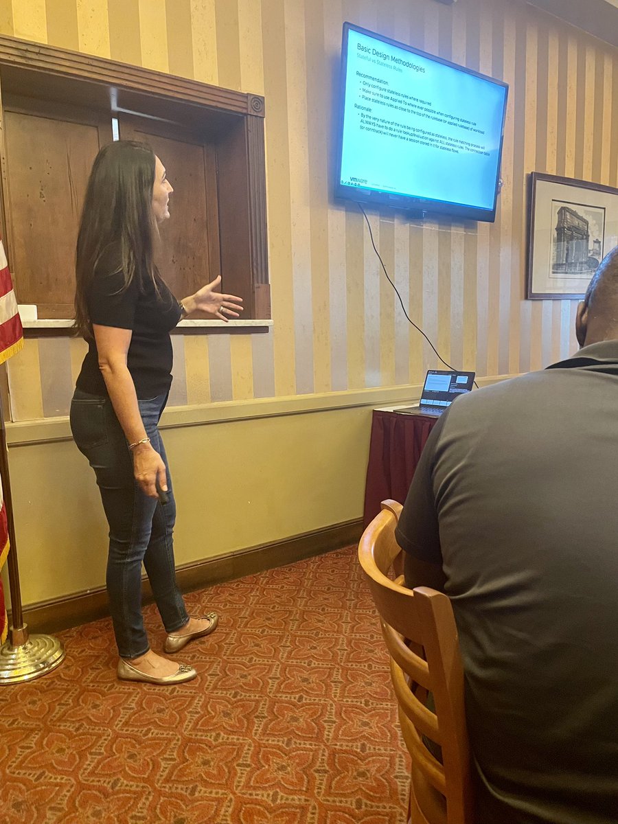 monro_martz's tweet image. First in-person TAM Customer roundtable session led by Catherine F. and our network and security TAMs Jennifer S. and Ralph S. A great interactive event with our customers. Face-to-face conversations are the best. #VMwareTAM #NSX
