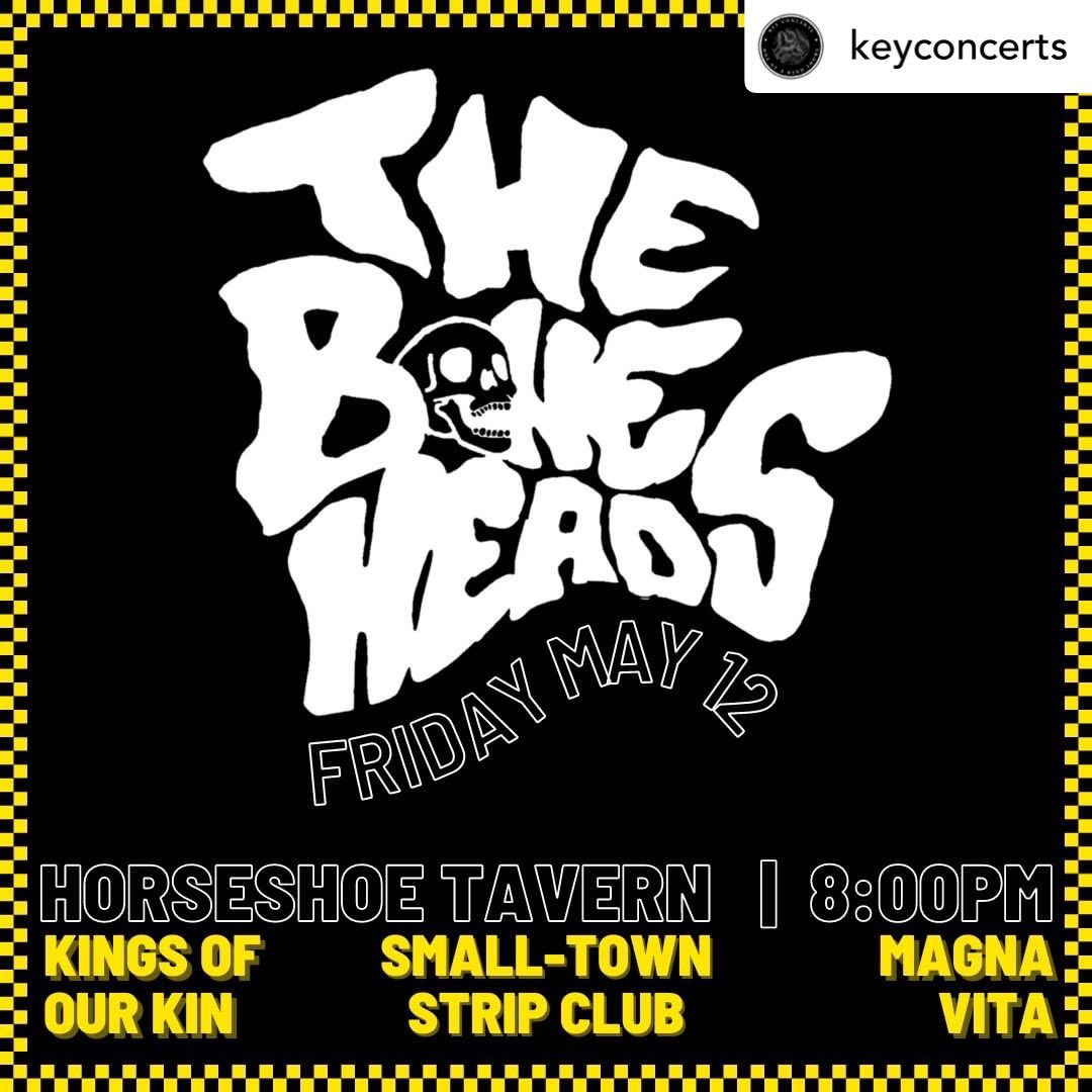 Another Toronto show coming up! Check us out at the Horseshoe on May 12 with The Boneheads, Magna Vita, and Small-Town Strip Club!