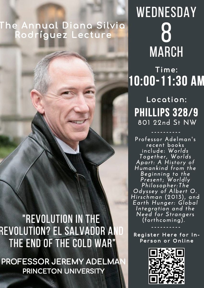 Join us at GWU on Wednesday to hear about Adelman’s new research project. The lecture won’t be recorded. Register to attend in person or online.