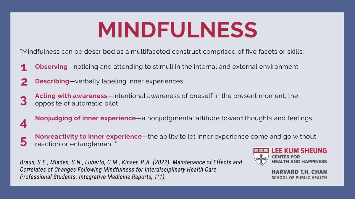 Harvard Center for Health and Happiness tweet media