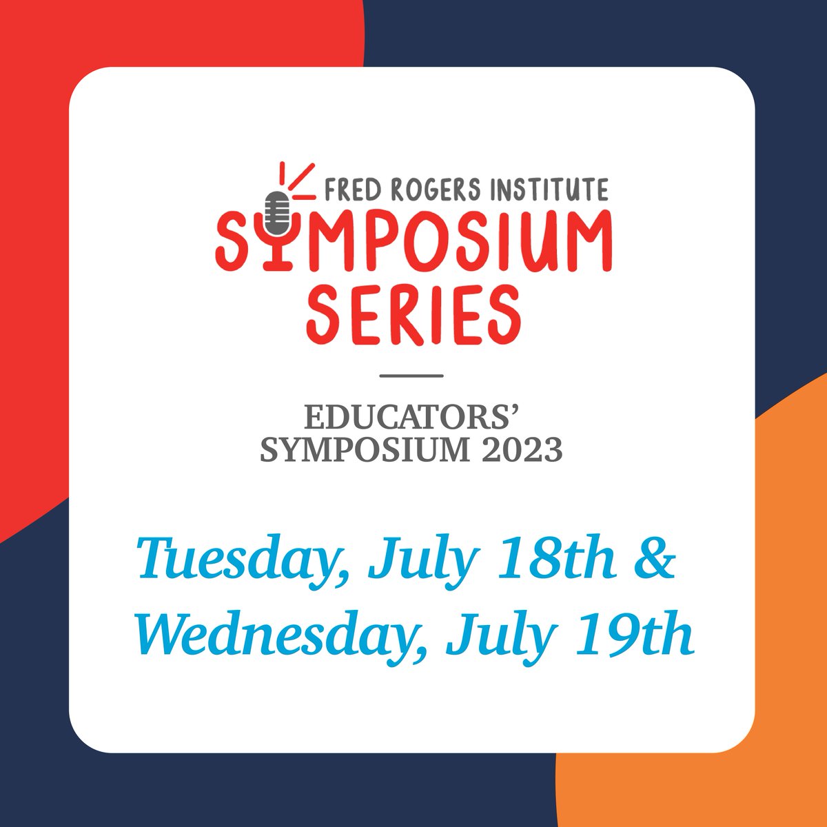 Save the date for the Educators’ Symposium! This 2-day annual conference, hosted virtually in the summer, is open to all formal and informal educators. The 2023 Educators' Symposium will be held July 18-19, 2023. Registration for this event will be announced later this spring.