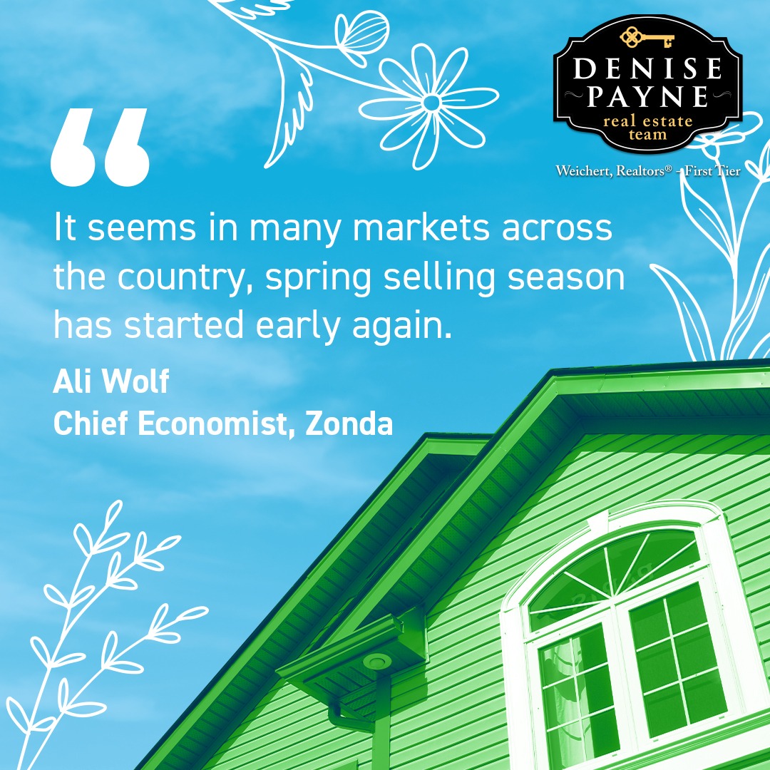 RealtorDeniseP's tweet photo. Spring is typically a busy season in the housing market, with a wave of buyers getting active again in searching for a home. If you’re planning to sell your house, now’s the time to get it ready. Call, text or email me for tips on the best way to prepare. https://t.co/zCgxdMZUcN