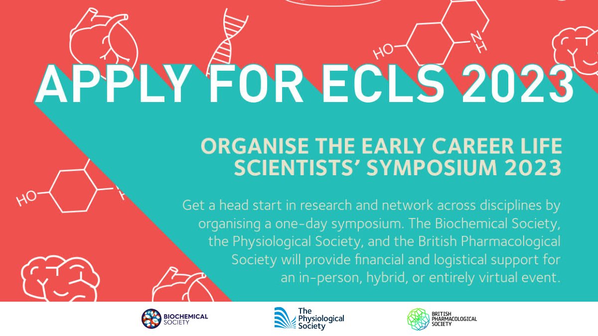 BritPharmSoc's tweet photo. There’s still time to apply for funding to host your very own scientific symposia with #ECLS2023! If you have an idea for a meeting you’d like to make a reality, apply before Thursday 9 March. Find out more at https://t.co/TBbhCrHD42
#phdchat #AcademicTwitter https://t.co/VhuxZSRXOE