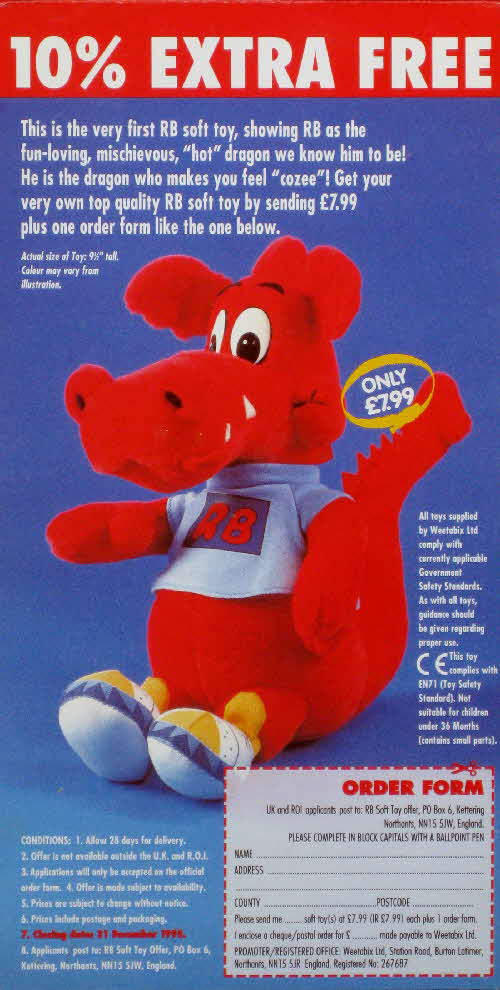 Raxor1Robin's tweet photo. @1980sRewind Weetabix, But I did get my mum to Buy #ReadyBrek, until I got the token for this even if I didn't like the product itself. #Dragon https://t.co/TRr69sgbAT