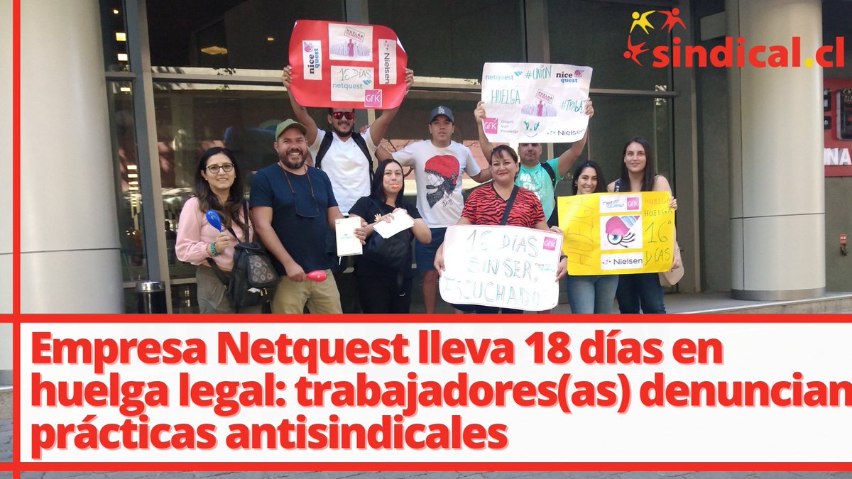 Sindical_cl's tweet photo. Según explica @SidenNetquestCL, #Netquest se niega a entregar el Bono de Término de Conflicto, argumentando que eso “sería premiarlos por estar en huelga”. Además, denuncian que ha incurrido en el reemplazo ilegal de las y los trabajadores en #huelga.
⬇️
https://t.co/SslQ3756wN https://t.co/UMWSWDrRiO