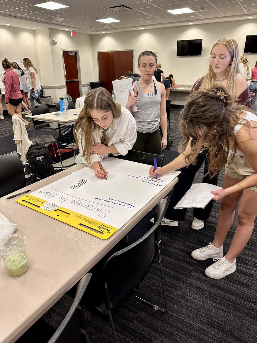 DavidsonCareers's tweet photo. Led by Associate Director, Josh King, we recently had the opportunity to conduct a DiSC Facilitation and Leadership workshop with @DCFH. 

Pro 'Cat participants Evie Lake and Sarah Minges even had the opportunity to lead the Leadership workshop activity! https://t.co/wB5m5A4gGE