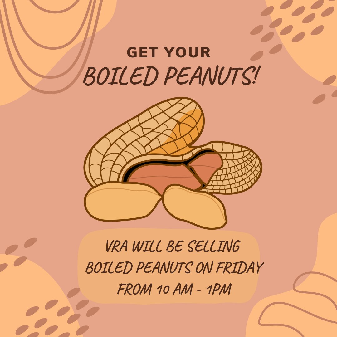 VictoryRidge's tweet photo. VRA will be selling boiled peanuts this Friday, March 3rd from 10AM to 1PM -- regular and Cajun for $5.00 -- first come, first serve! If interested, please come see Ms. Joan at the Front Office.
WE ACCEPT CASH, CREDIT & CASH APP!
#VRAPRIDE #VictoryRidgeAcademy https://t.co/k7pUw78K0G