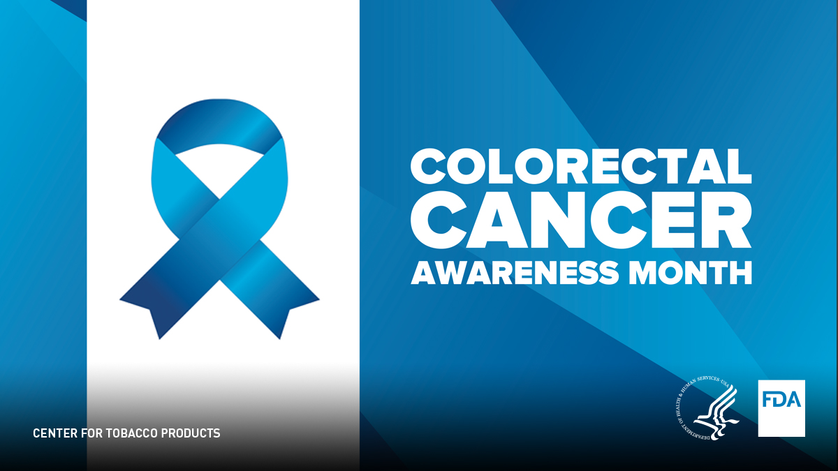 FDATobacco's tweet image. March is #ColorectalCancerMonth. Smoking can cause colorectal cancer, the second deadliest cancer in the United States that affects both men and women. Make a plan to quit: fda.gov/tobacco-produc…