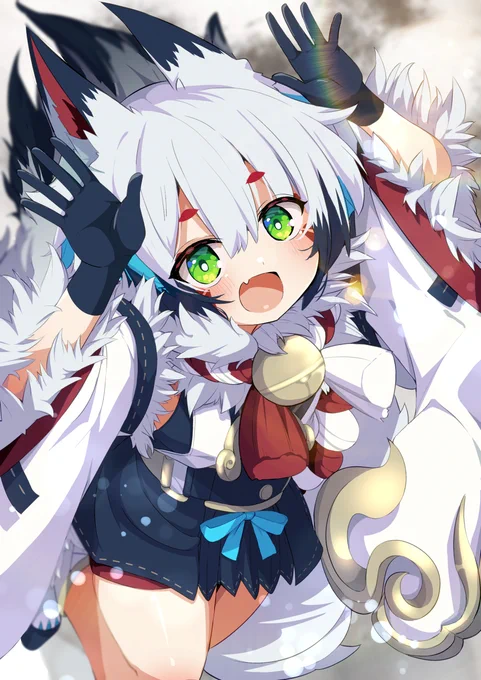 スケブ納品物25 #skeb #女の子 #狐白しろ  