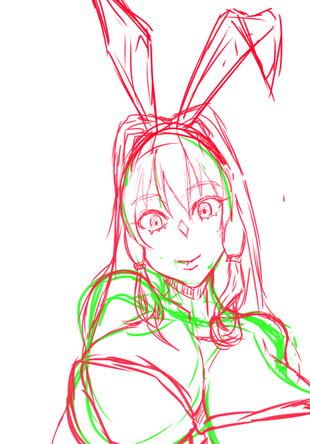 依頼絵着手しましたー
今ホント作業できる時間が少ないので、お時間いただいてしまうかと思いますが、頑張りますのでよろしくお願い致します!! 