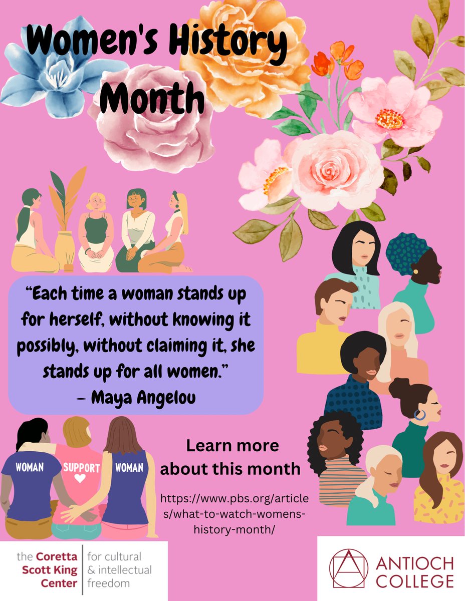 "Each time a woman stands up for herself, without knowing it possibly, without claiming it, she stands up for all women." - Maya Angelou
Learn more about this month:
pbs.org/.../what-to-wa…
Poster design: Makaela Hall
