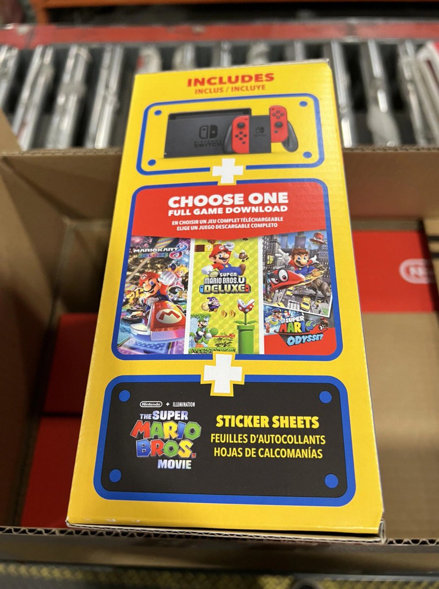 Aftasher's tweet photo. Al parecer el bundle de Switch del #MAR10 day no es OLED pero se siente totalmente hecho para las personas que aún no tienen Switch y que saldrán del cine excitados 🍄 

Trae excelentes juegos, gran starter pack que seguramente estará accesible. https://t.co/tIE9HZcOum