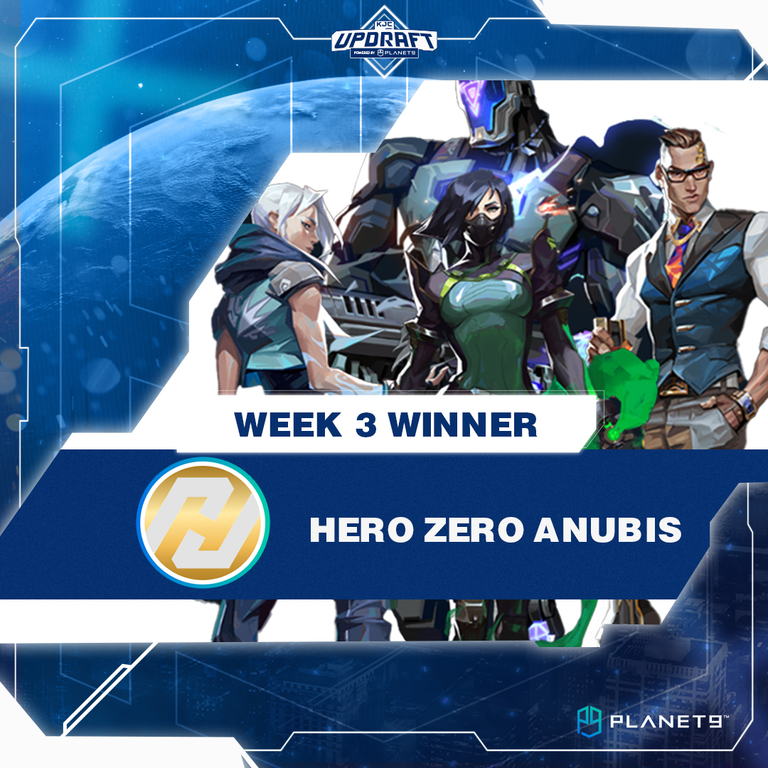 BuffUpGG's tweet photo. โซ Out of these 16 teams, HeroZero ANUBIS found a way to updraft to the top! ๐
HERO ZERO ANUBIS IS YOUR KJC UPDRAFT WEEK 3: GRAND CHAMPION ๐๐
This tournament is powered by: @planet9gg
Visit ๐: https://t.co/v3pDyBVm1a
#masteryourplay #welcomelanding #valorant #KJCUpdraft https://t.co/RCHyI5rFHb