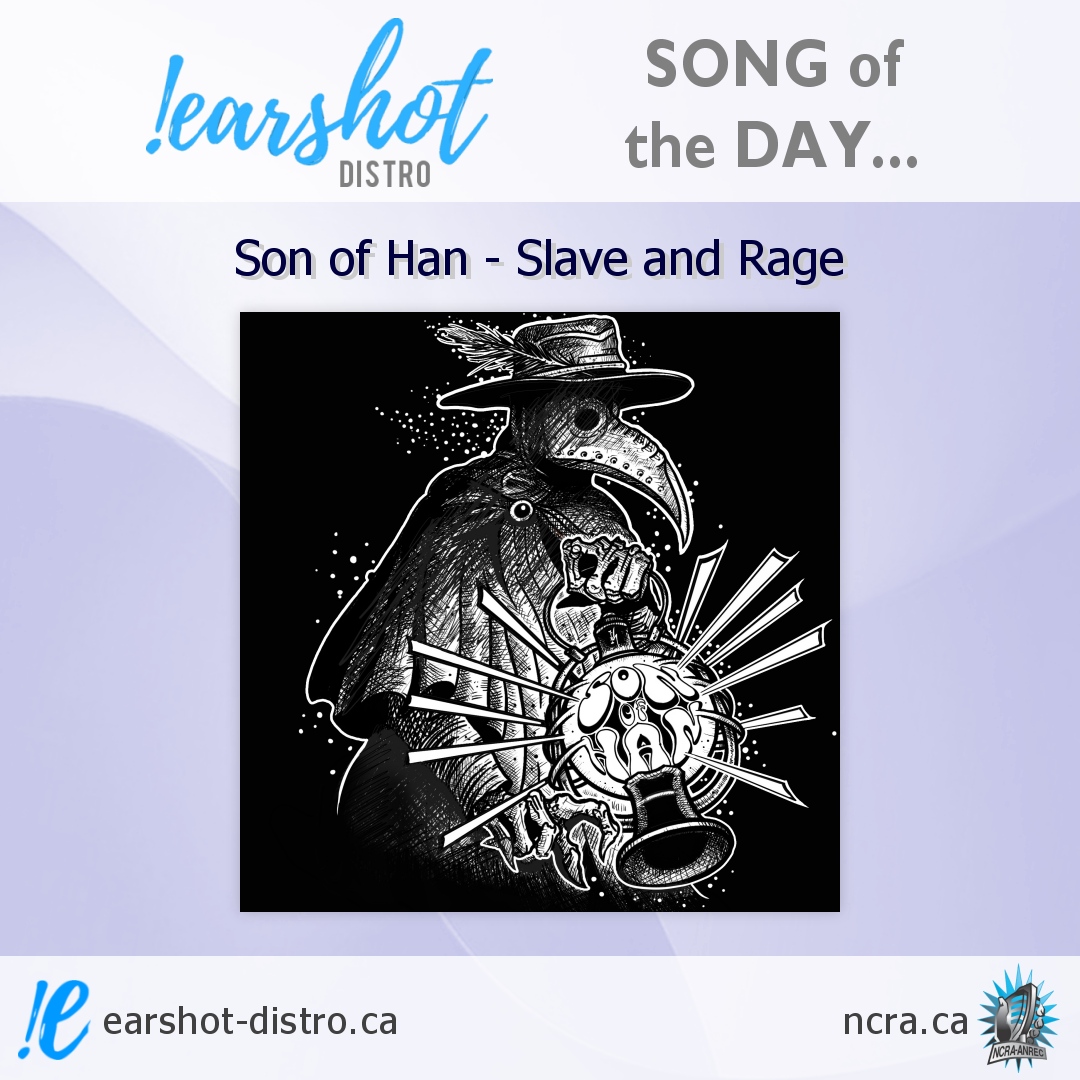 earshotdistro's tweet photo. The #EarshotSongOfTheDay is 'Slave and Rage' by Son of Han (@squirrely11) - a raw &amp; seductive psych-swamp-rock take on being pushed too far, from this #Saskatoon artist.

More: https://t.co/4PyPm0XtoW
#earshotdistro #musicdistro https://t.co/kw8wcDstCl