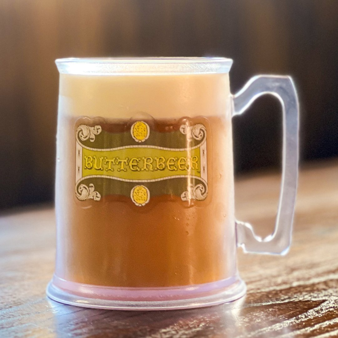 A new, non-dairy Butterbeer is here! You can find this vegan version of the favorite beverage in both cold and frozen at the Three Broomsticks in Hogsmeade or the Leaky Cauldron.