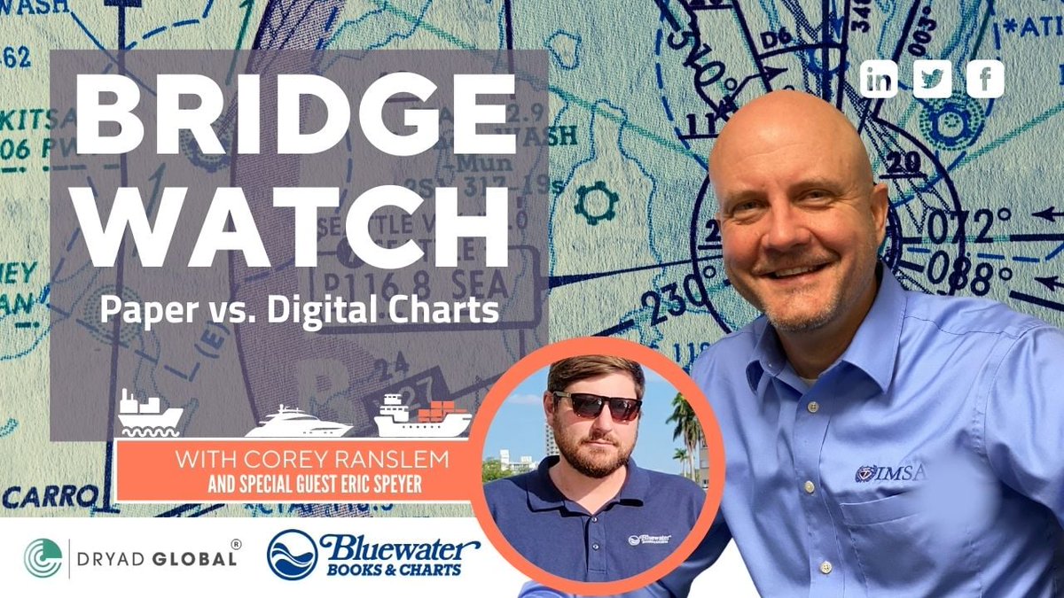 Bridge Watch: Paper vs Digital Charts

Dryad Global's CEO Corey Ranslem talks digital vs paper charts with guest interviewee Eric Speyer from <a href="/BooksCharts/">Bluewater Books & Charts</a>

Is the complete sunsetting of paper charts on the horizon? 

 hubs.la/Q01Dsy9Z0

#navigation #digitization