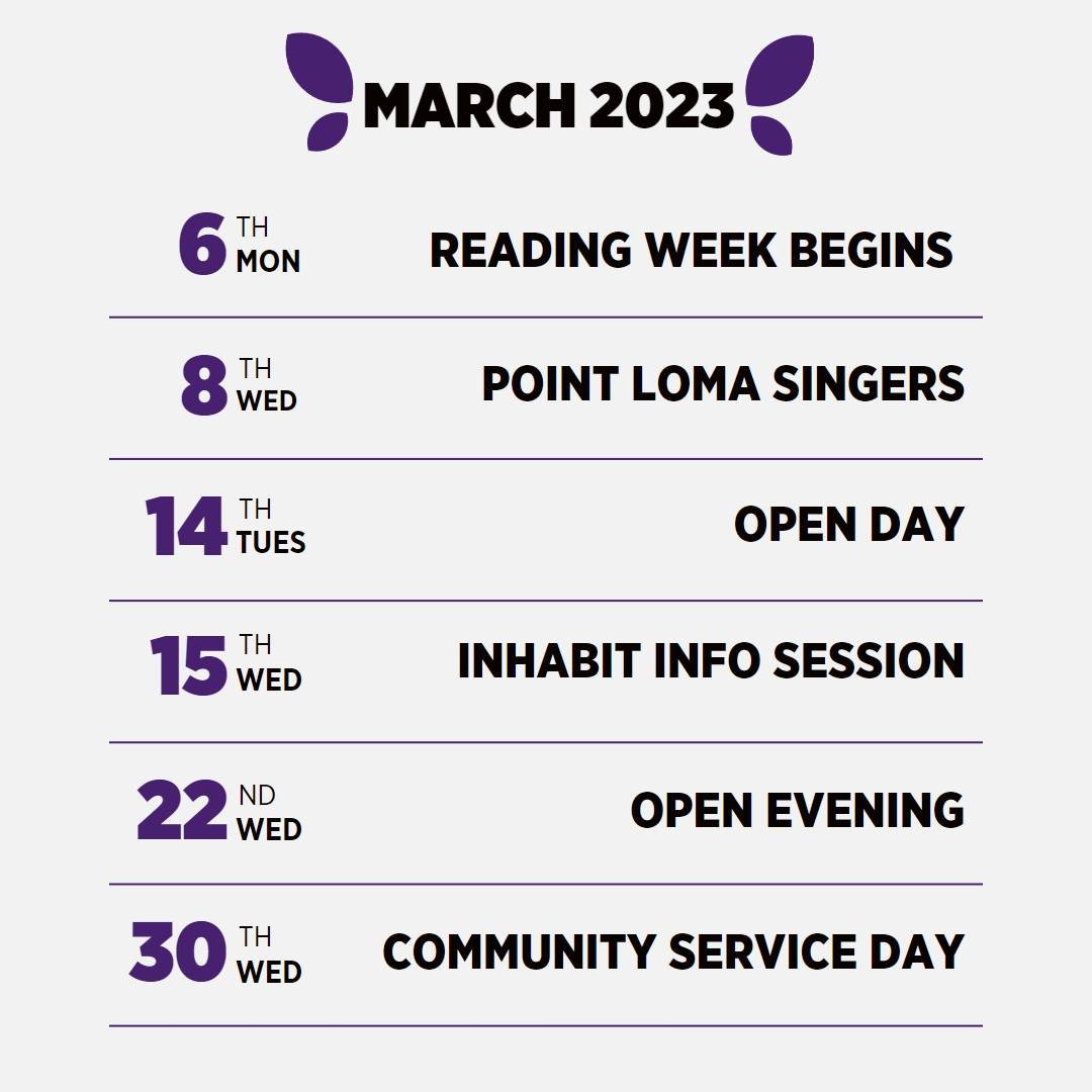 NTC_Manchester's tweet image. This month at NTC!

📕 Reading Week begins 6th March
 
📣 On 8th March, the Point Loma Singers perform at NTC! 

🏫 14th March is Open Day, 15th is Inhabit Info Session, and 22nd is an Open Evening. Book in to any of these events here: bit.ly/NTCOnlineEvent….

#DiscoverNTC