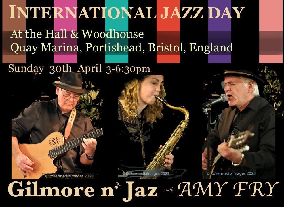 GilmoreNJaz's tweet photo. Looking forward to again supporting #internationalJazzDay #HallandWoodhousePortishead https://t.co/H50UNrj0Jo