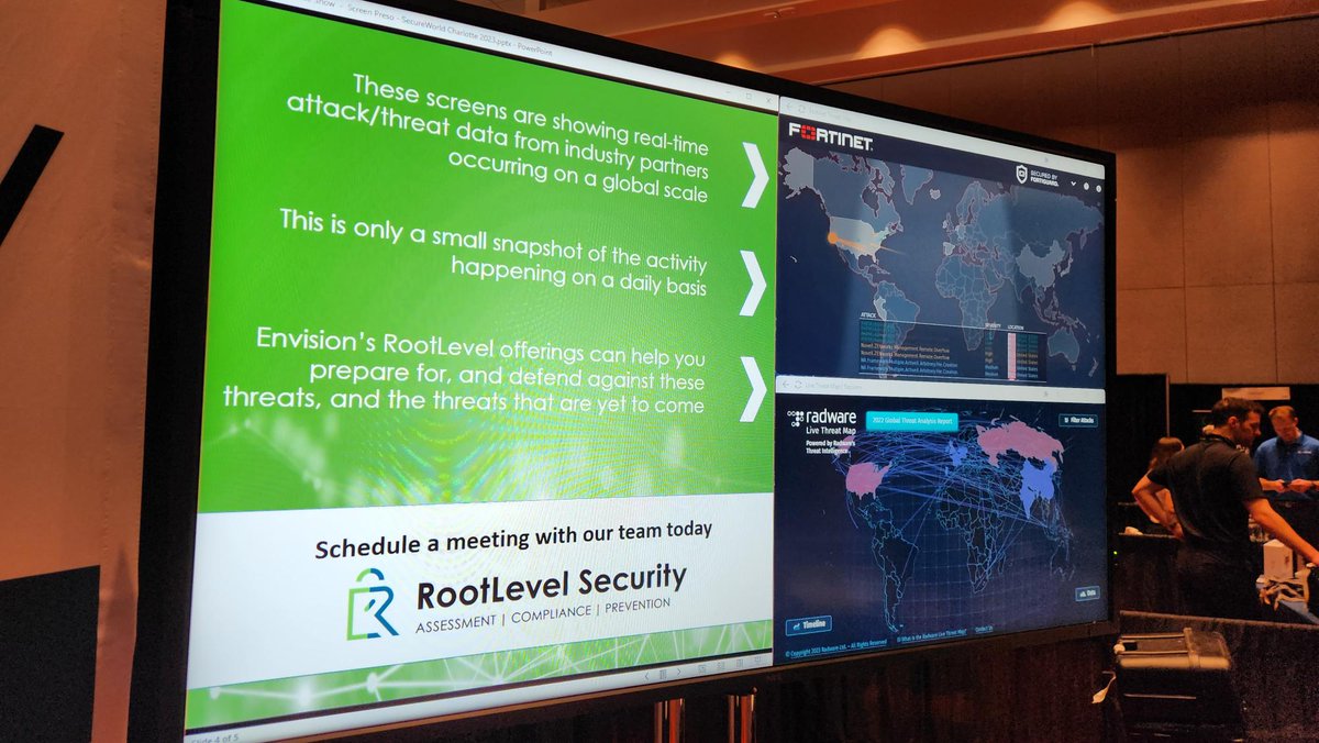 envisiontech's tweet photo. It's a beautiful day for a conference! If you're at SecureWorld Charlotte, chat with David Cordeiro at Booth #100. Share your unique challenges and find out how our #RootLevel Security team can transform your organization.

#SWCLT23 #cybersecurity https://t.co/LK6rI1AQ5n