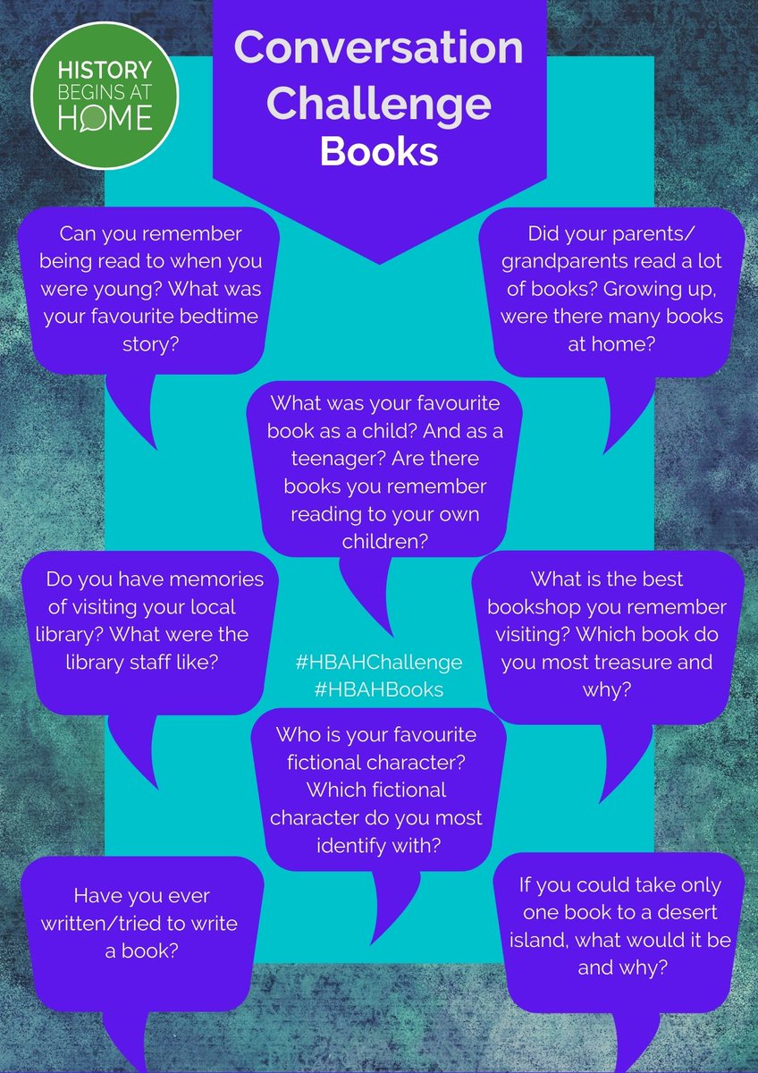 Are you a parent, teacher or youth worker? Why not enrich your youngsters' learning with the aid of our question sheets, available at historybeginsathome.org along with other free resources to inspire intergenerational conversations. #EndLoneliness #JustCall #HaveAChat